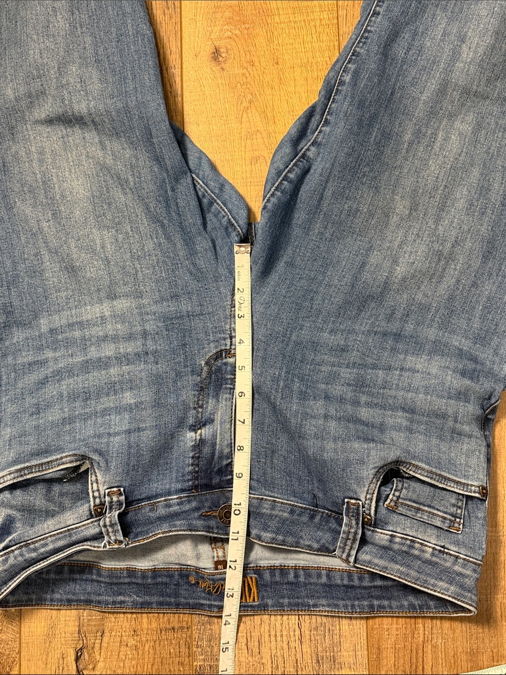KUT from the Kloth Meg Raw Hem High Waist Wide Leg Jeans Size 16 - Picture 8 of 10